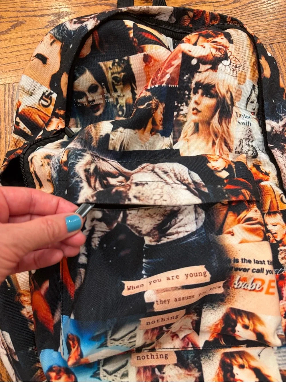 Taylor Swift Collage Backpack Images of Taylor Swift